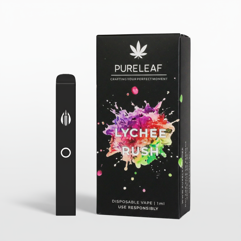 Pureleaf Lychee Rush cannabis vape South Africa